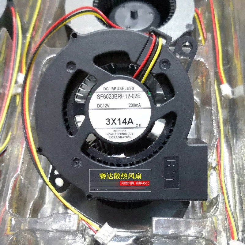 Toshiba SF6023BRH12-02E 12V 200mA 3wires cooling fan Toshiba SF6023BRH12-02E 12V 200mA 3wires cooling fan